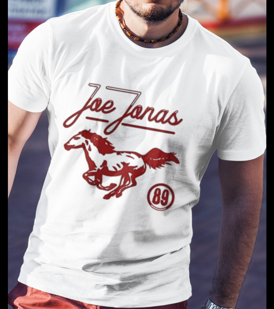 Joe Jonas Mustang 89 Retro Ringer Style T-Shirt