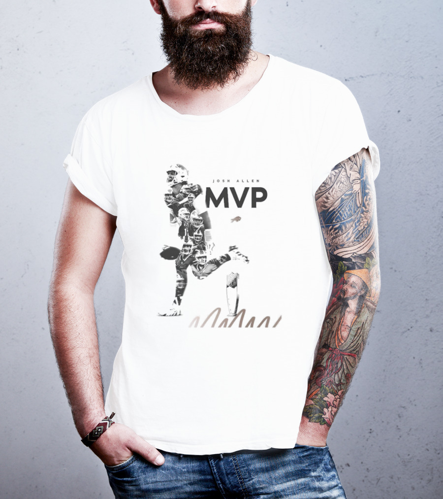 Josh Allen Buffalo Bills MVP Honors Iconic Running Pose T-Shirt