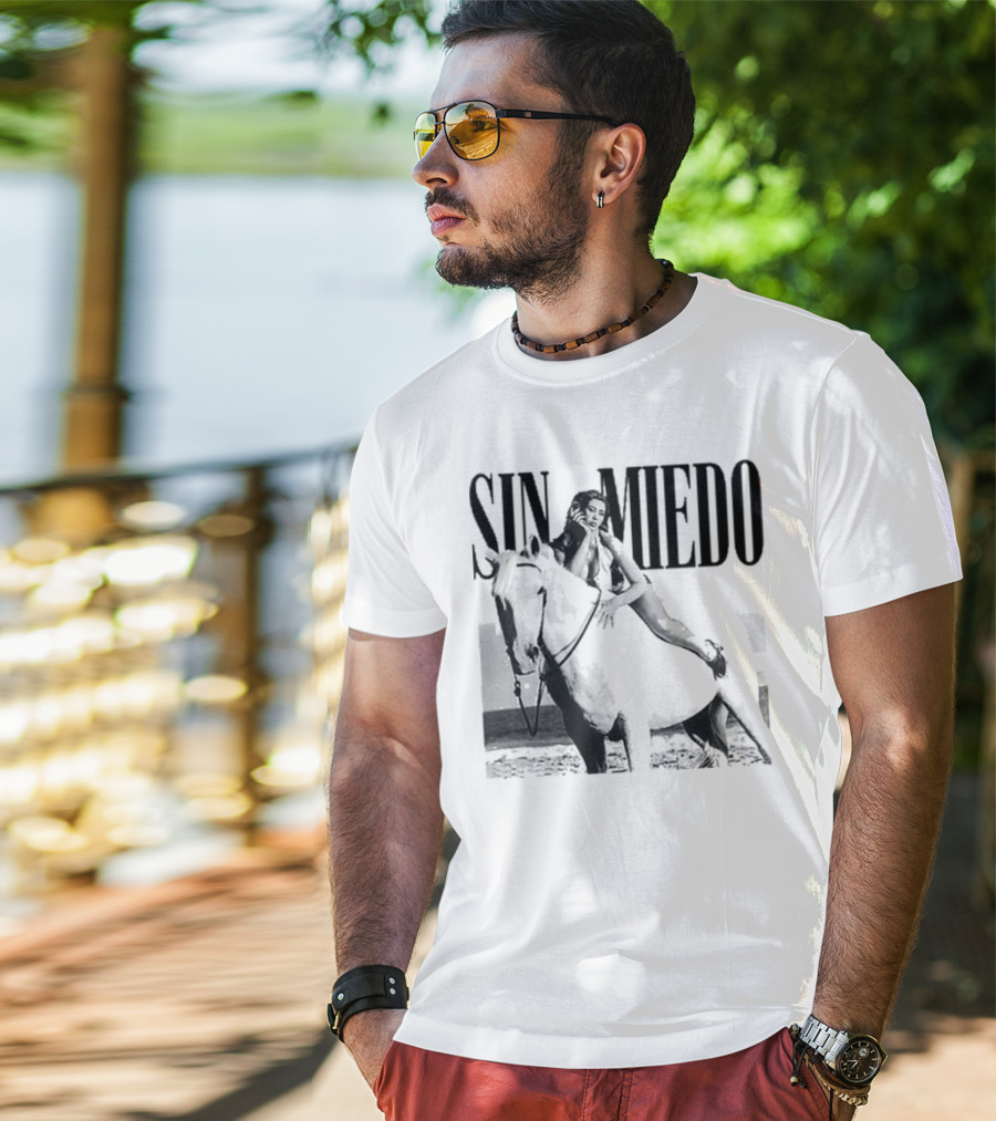 Kali Uchis Sin Miedo Equestrian Horseback Riding Vintage Style T-Shirt