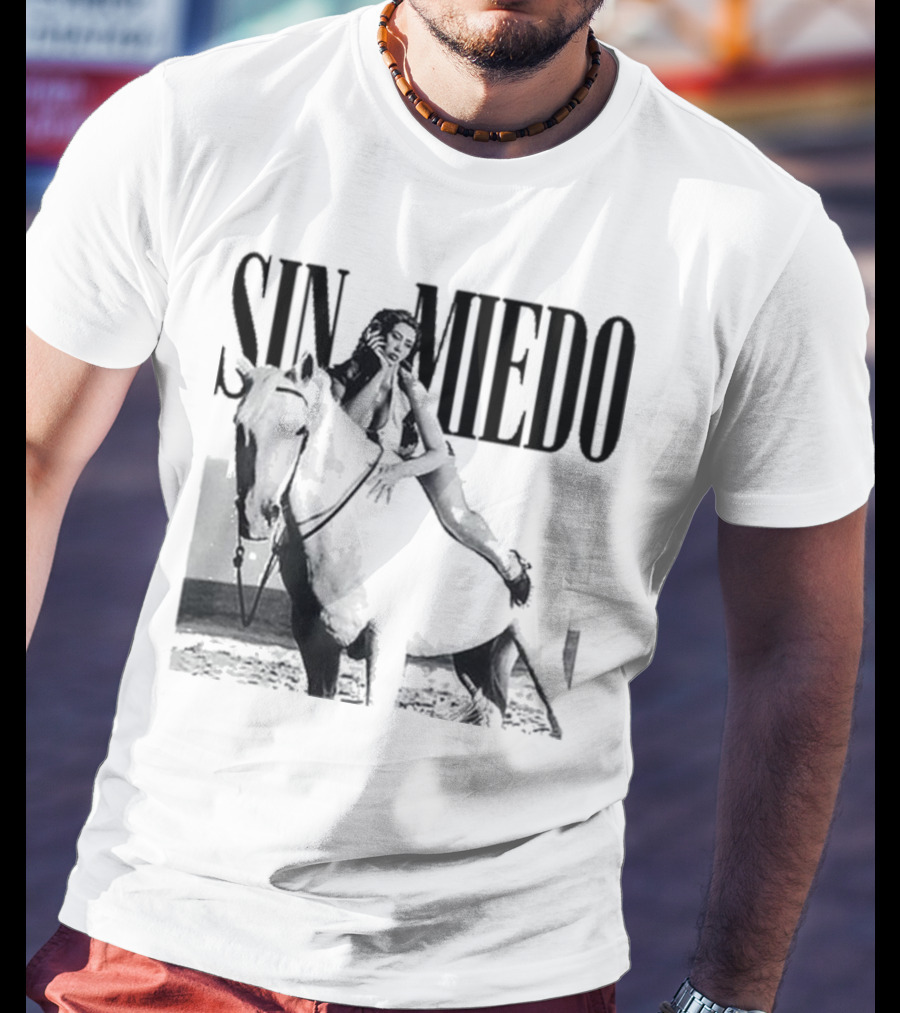 Kali Uchis Sin Miedo Equestrian Horseback Riding Vintage Style T-Shirt