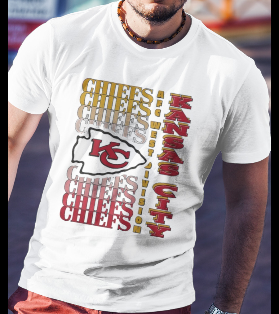 Kansas City Chiefs AFC West Division Kansas City Chiefs Logo KC Chiefs T-Shirt