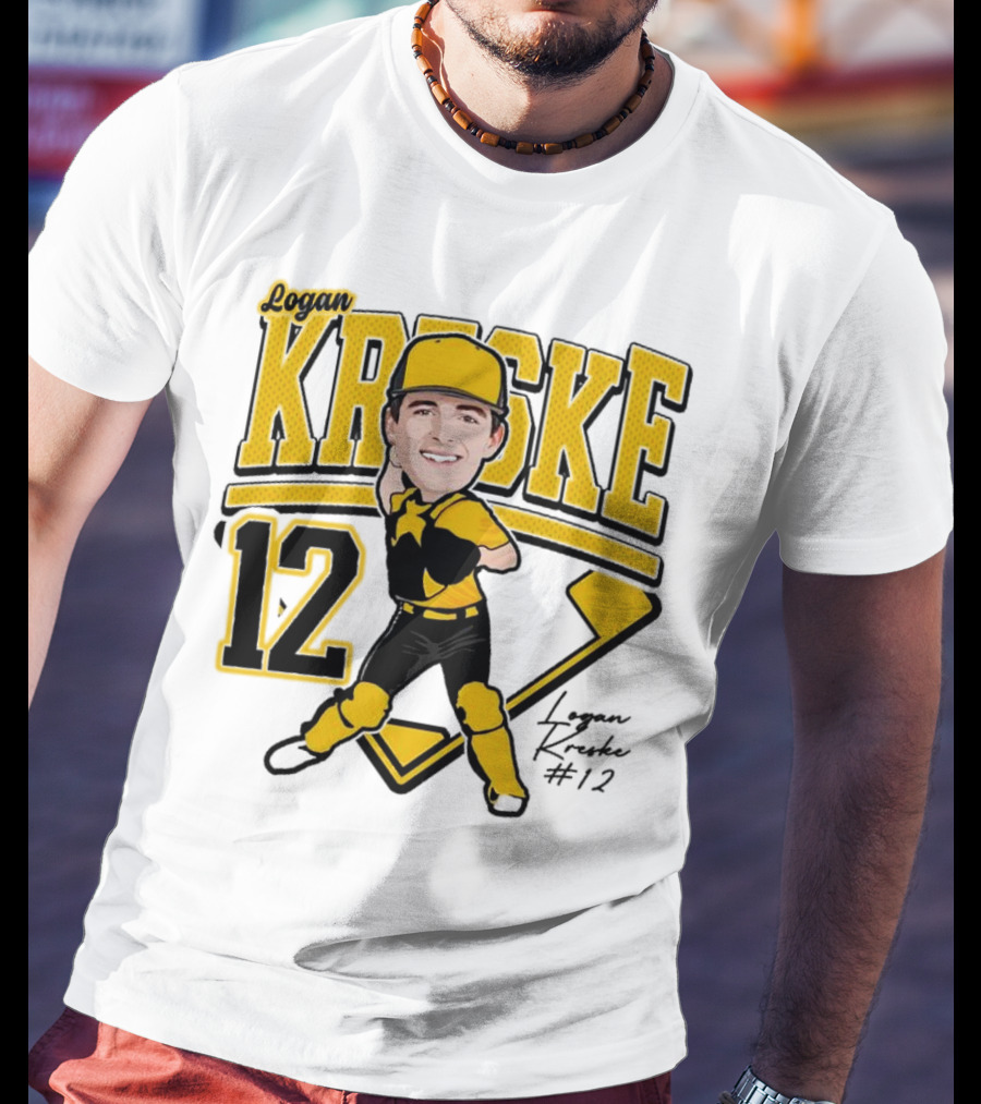 Logan Kreske Baseball 12 2025 Player Illustration T-Shirt