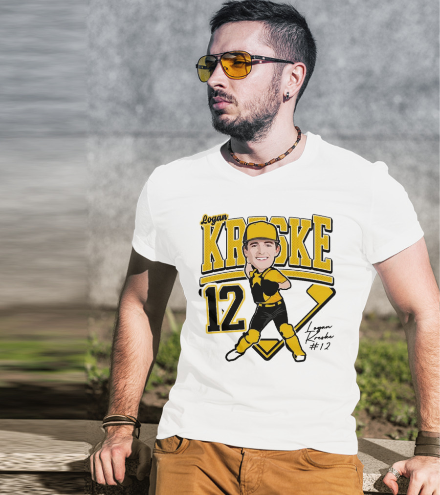Logan Kreske Baseball 12 2025 Player Illustration T-Shirt
