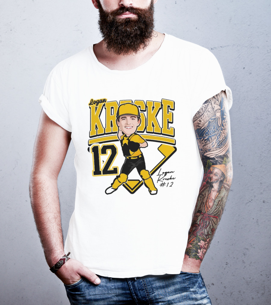 Logan Kreske Baseball 12 2025 Player Illustration T-Shirt