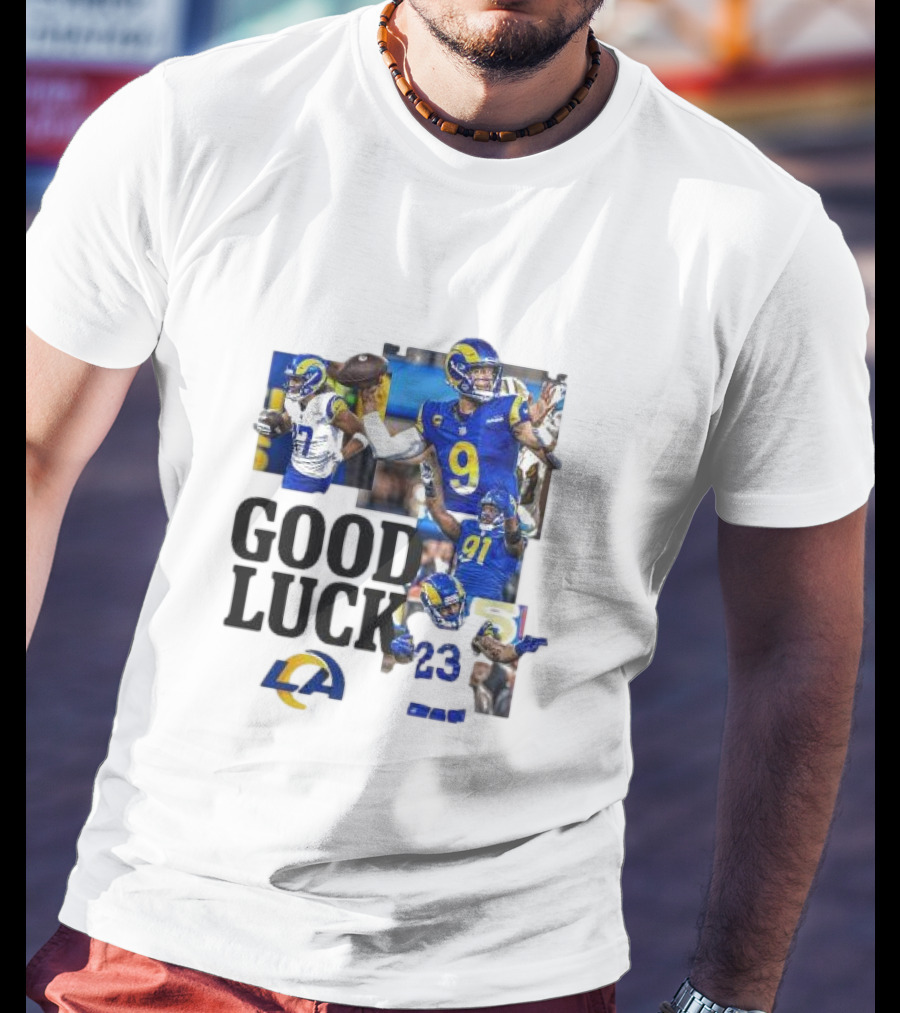 Los Angeles Rams Good Luck NFL Playoffs Est 1967 T-Shirt