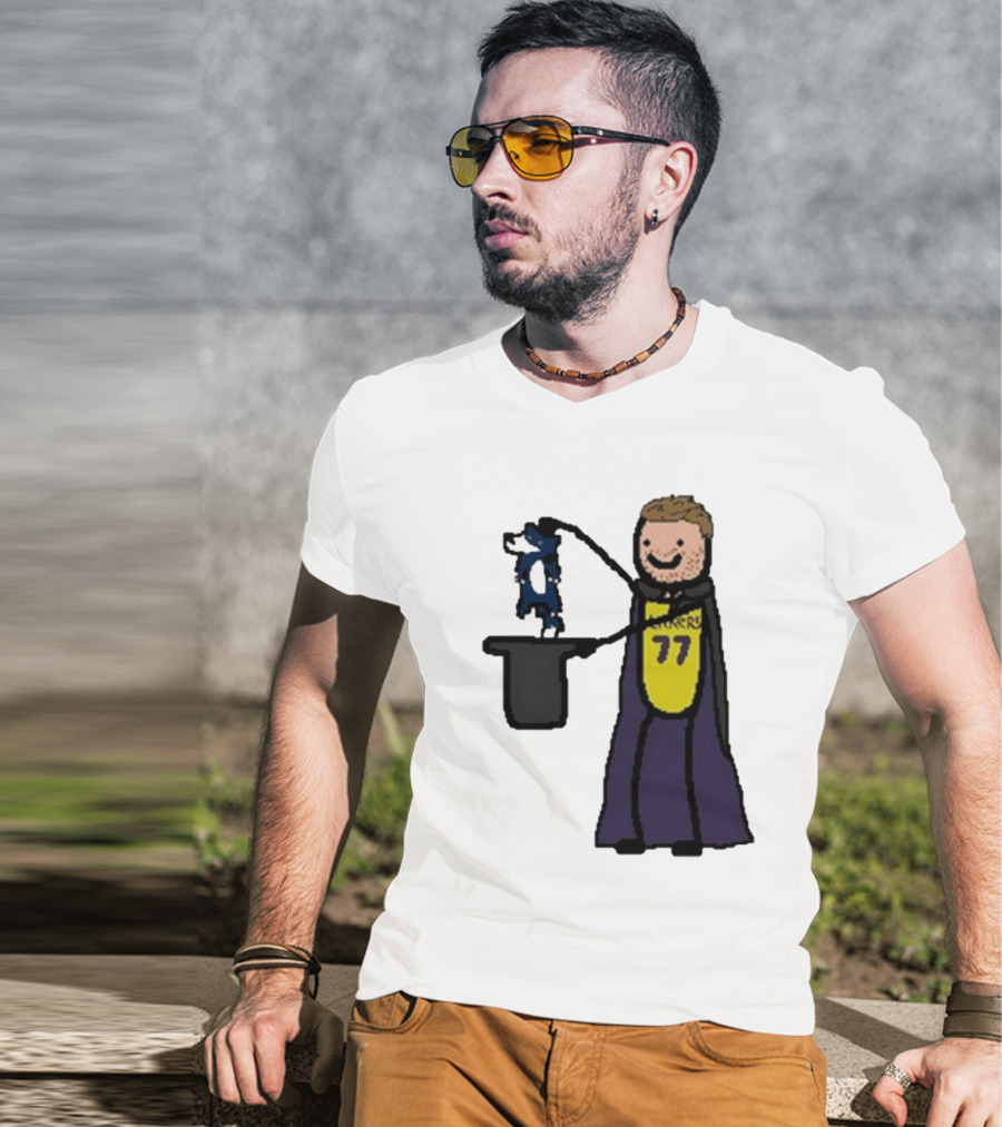 Luka Doncic 77 Lakers Magic Cartoon T-Shirt