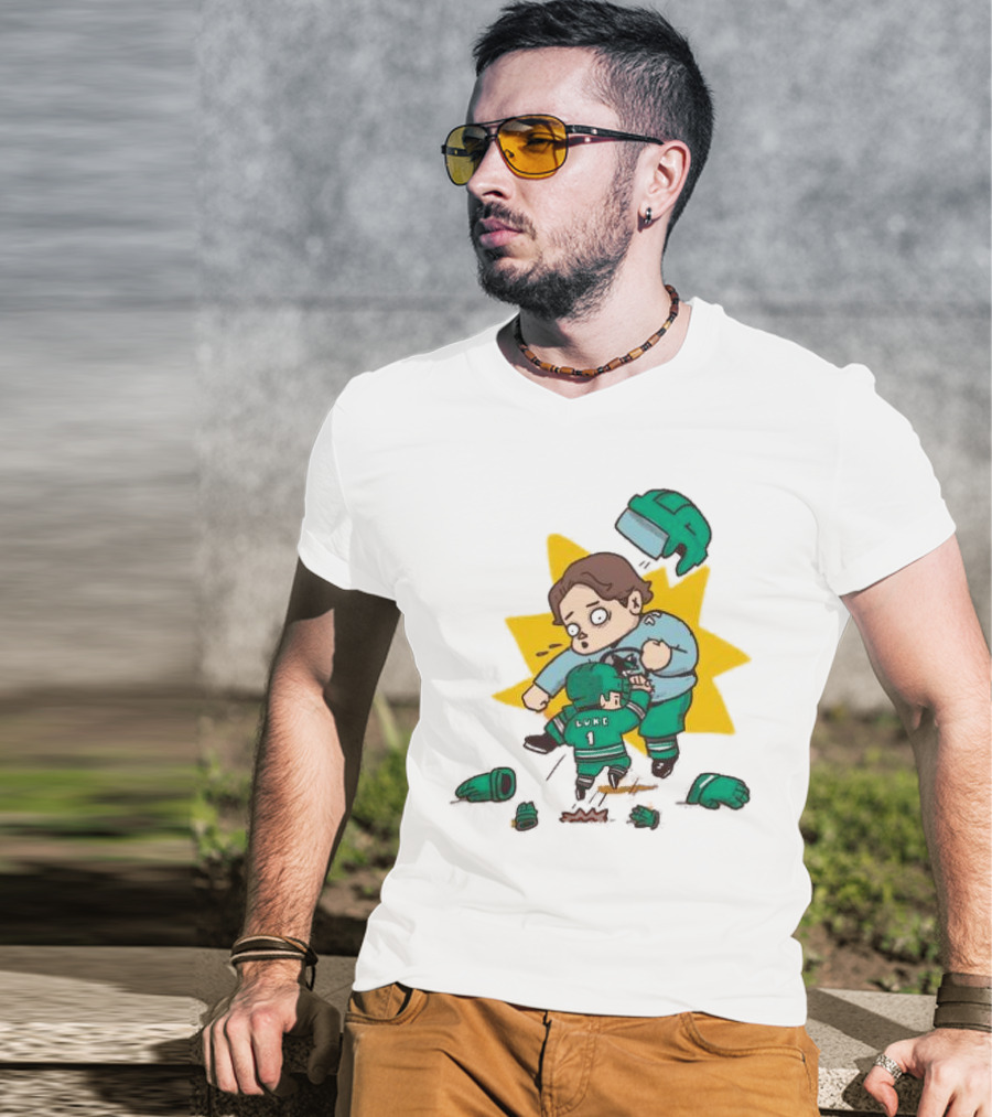 Mack Attacked Macklin Celebrini San Jose Sharks Cartoon Fight T-Shirt