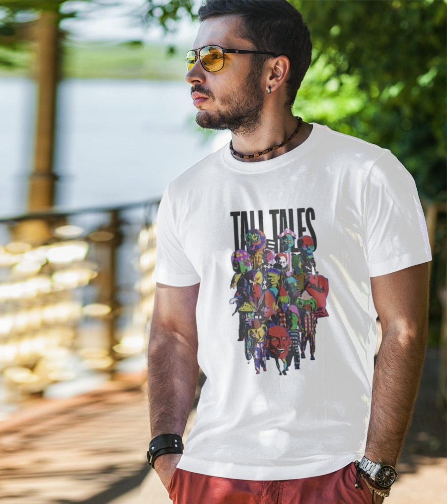 Mark Pritchard Tall Tales Colorful Parade Characters T-Shirt