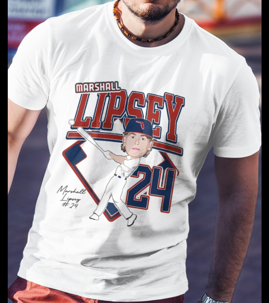 Marshall Lipsey 24 Baseball 2025 M. Reshold T-Shirt