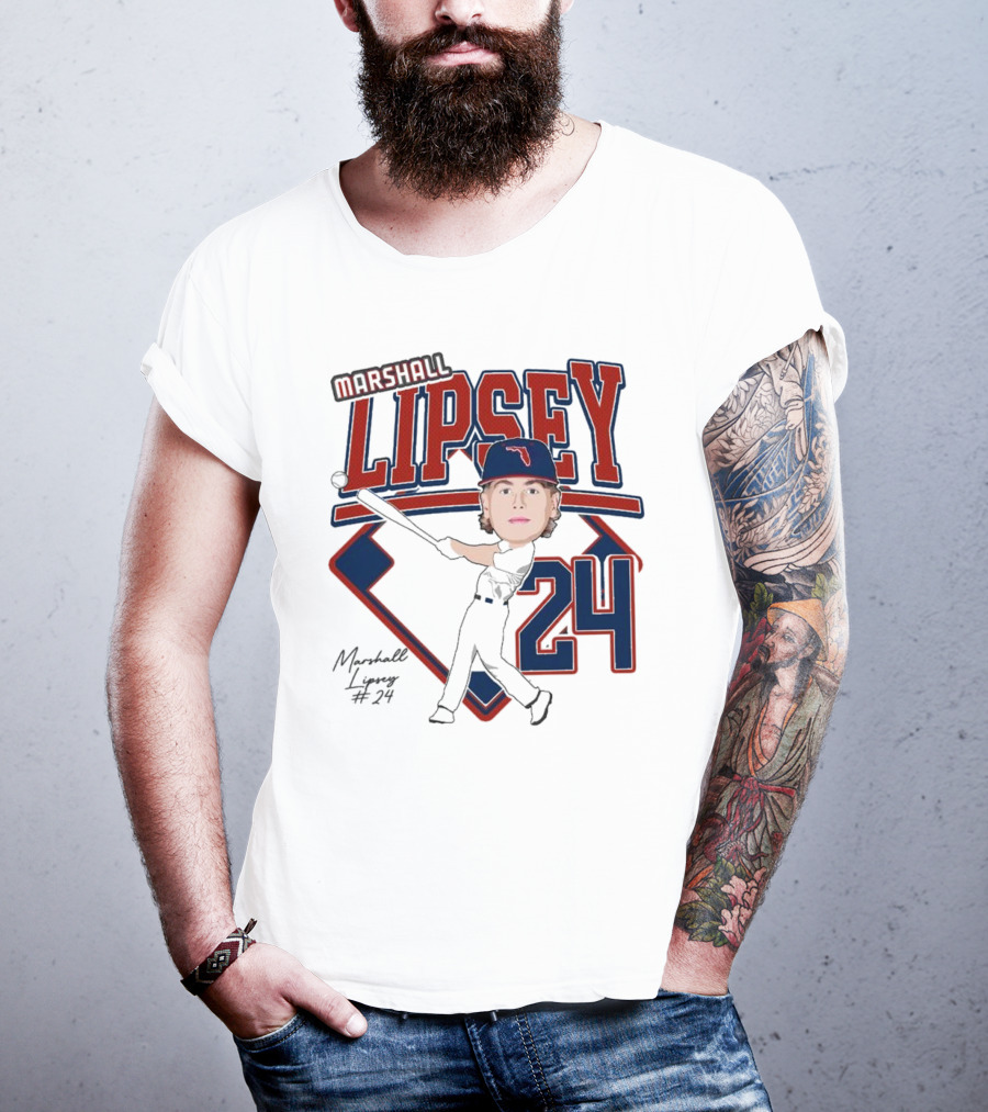 Marshall Lipsey 24 Baseball 2025 M. Reshold T-Shirt