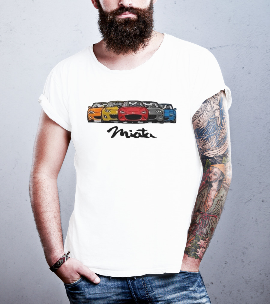 Mazda MX-5 Miata Generations Classic Lineup T-Shirt
