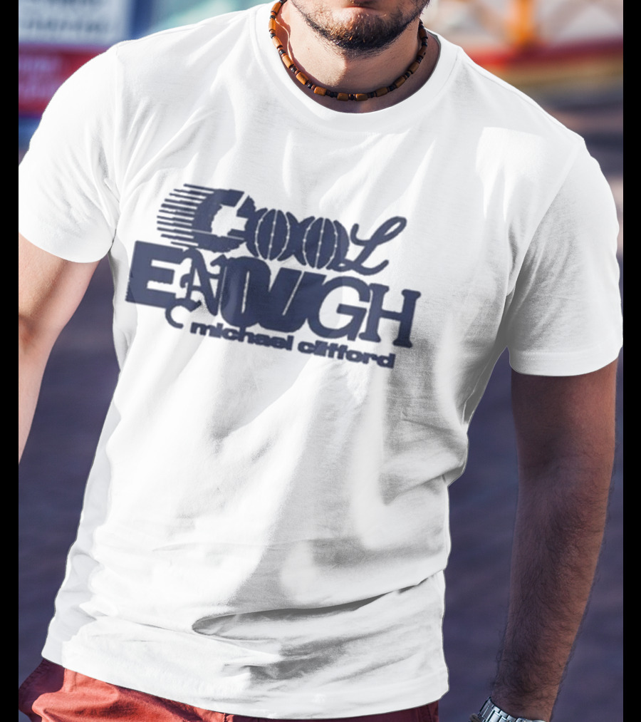 Michael Clifford Cool Enough Text Artwork T-Shirt
