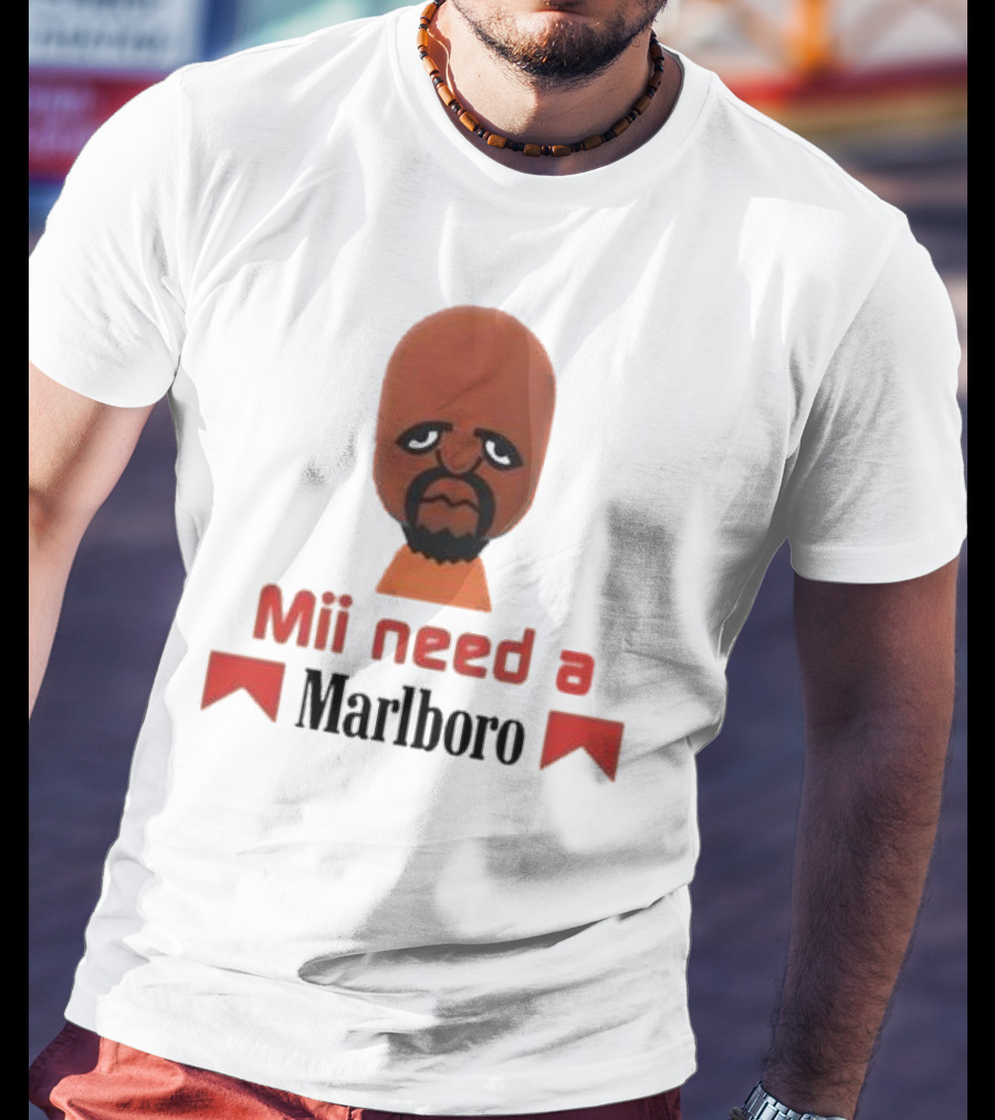 Mii Need A Marlboro Nintendo Parody T-Shirt