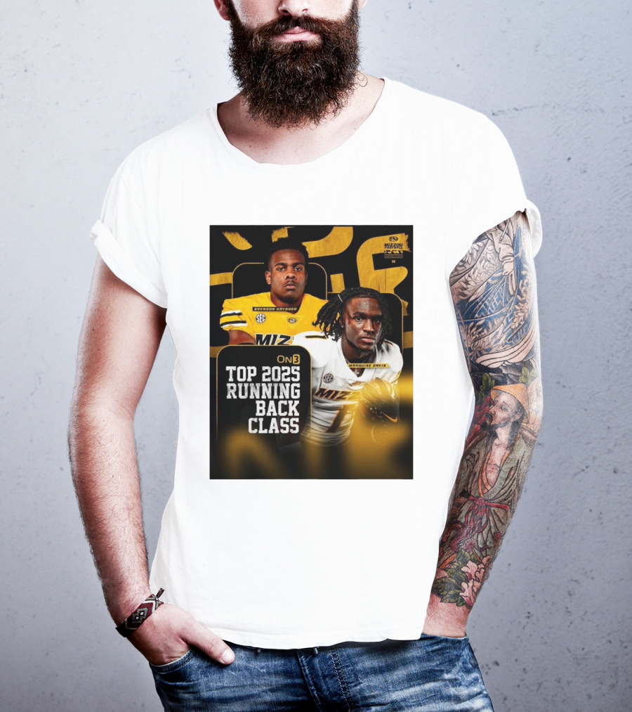 Missouri Football Top 2025 Running Back Class Brendon Haygood Marquise Davis SEC Mizzou T-Shirt