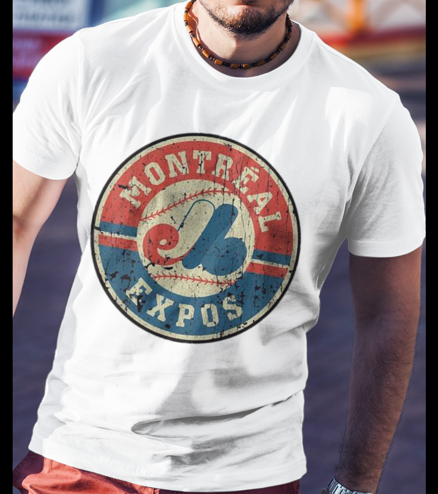 Montreal Expos Vintage Baseball Circle Emblem T-Shirt