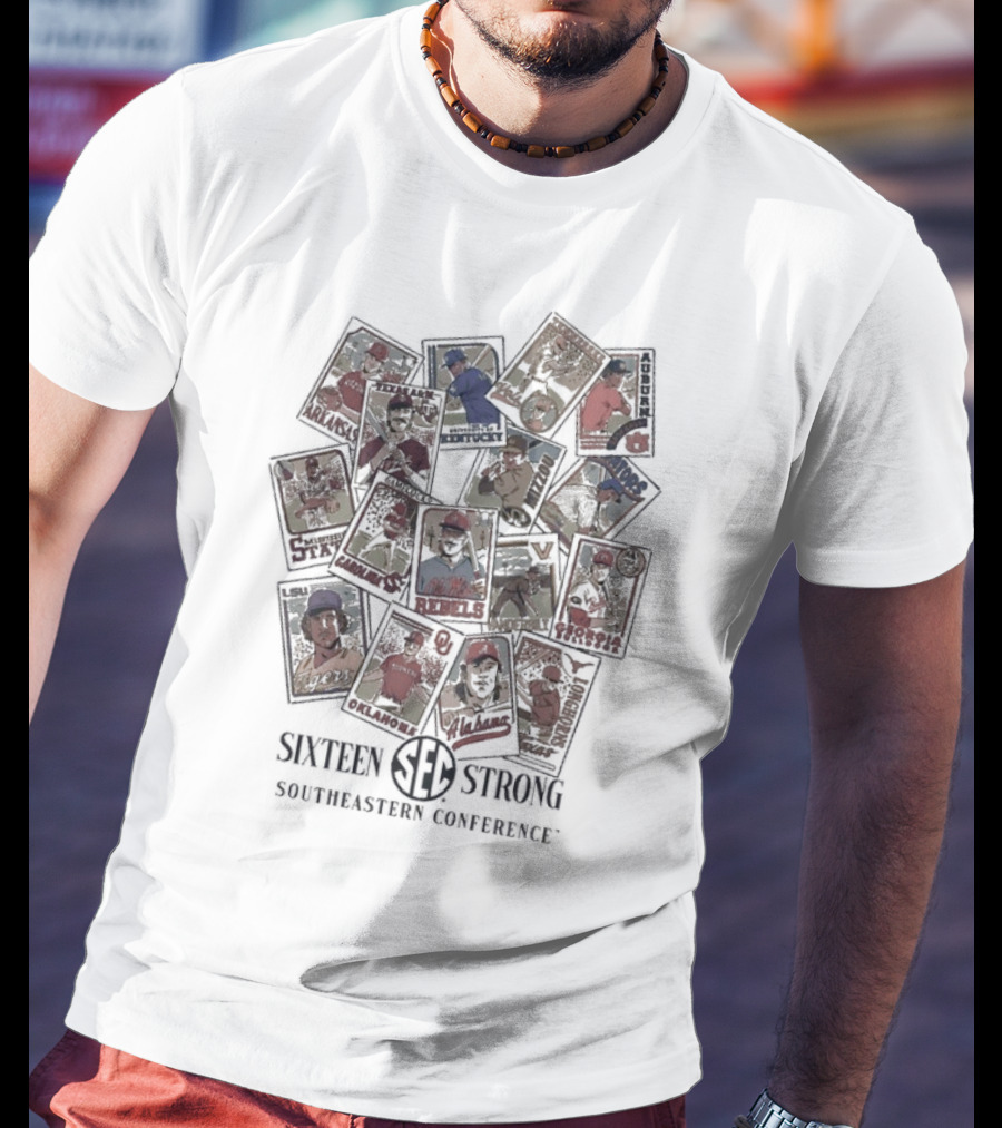 Sister Strong Southeastern Conference Vintage Baseball Cards T-Shirt