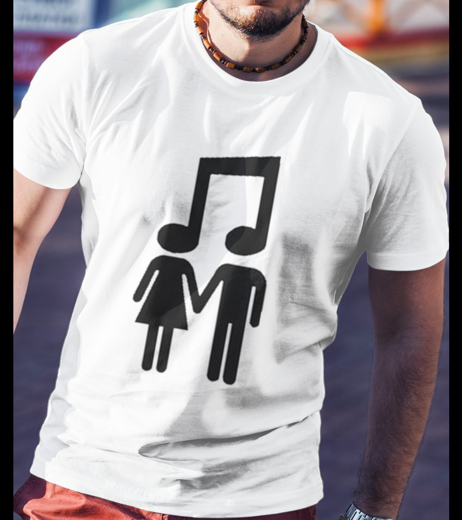 Music Note Couple Holding Hands T-Shirt
