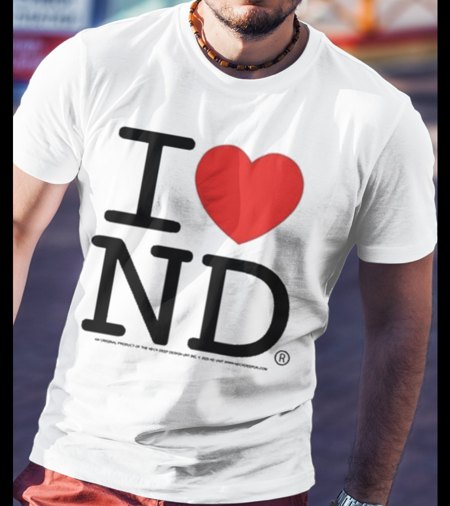 Neck Deep I Love ND Red Heart Graphic T-Shirt