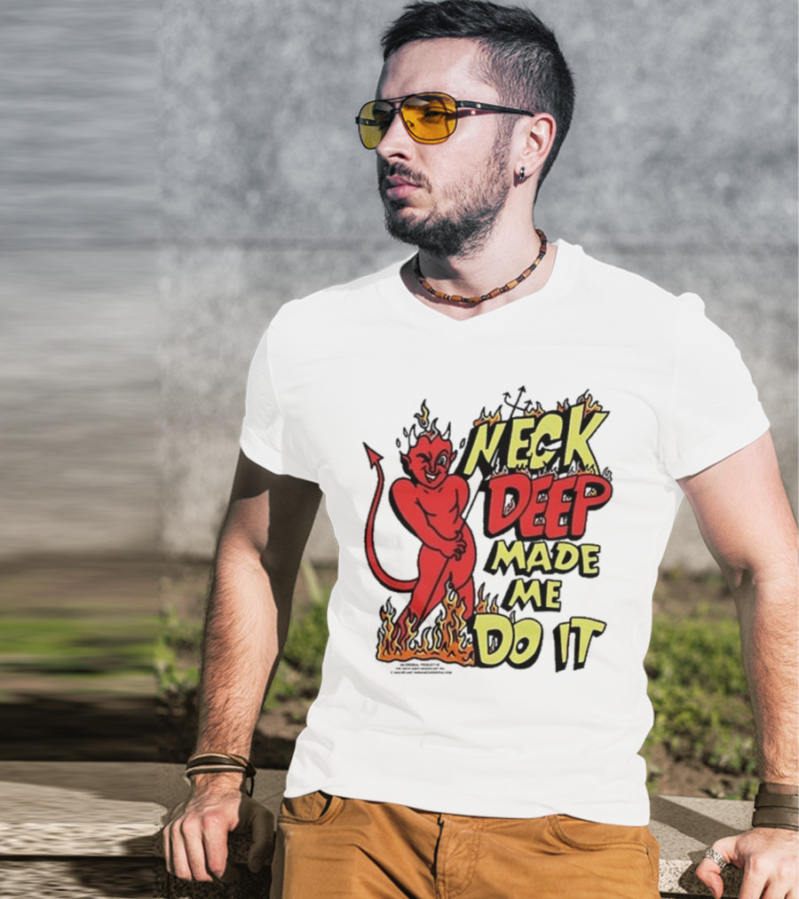 Neck Deep Made Me Do It Devil Flames T-Shirt