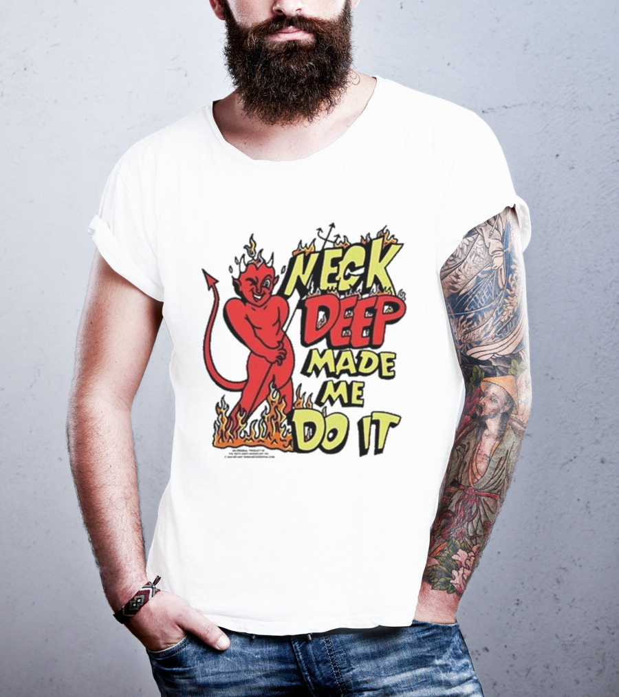 Neck Deep Made Me Do It Devil Flames T-Shirt