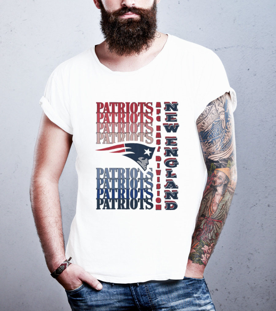 Patriots New England AFC East Division Football Team T-Shirt