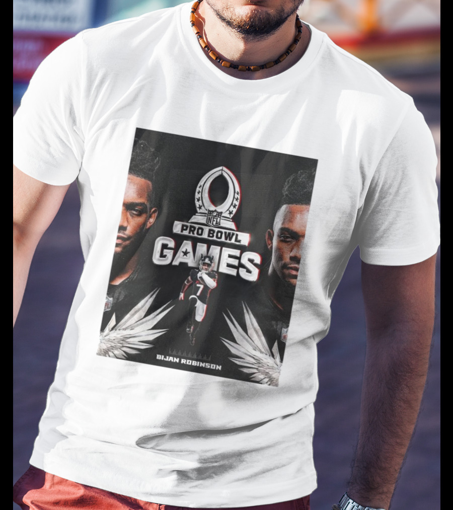 NFL Pro Bowl Games Bijan Robinson Atlanta Falcons 2025 T-Shirt