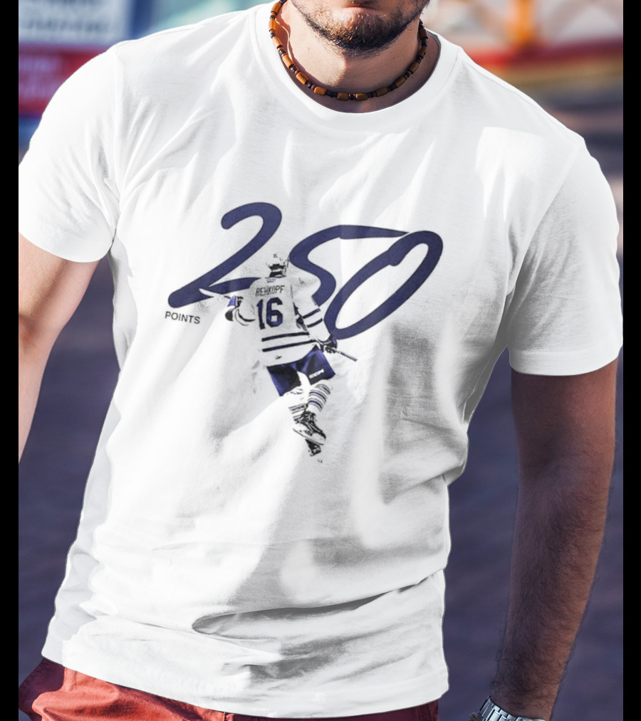 Carson Rehkopf Brampton Steelheads 250 Career Points Achievement T-Shirt