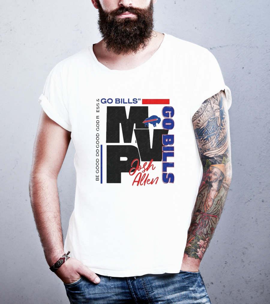 "Go Bills Josh Allen MVP Buffalo Football" T-Shirt