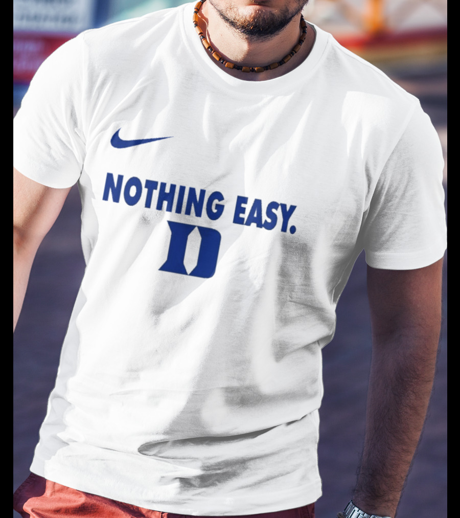 Nike Nothing Easy Duke Blue Swoosh T-Shirt
