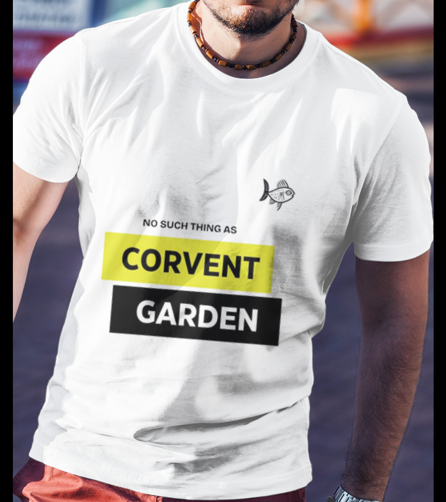 No Such Thing As Corvent Garden With Yellow And Black Text Blocks T-Shirt