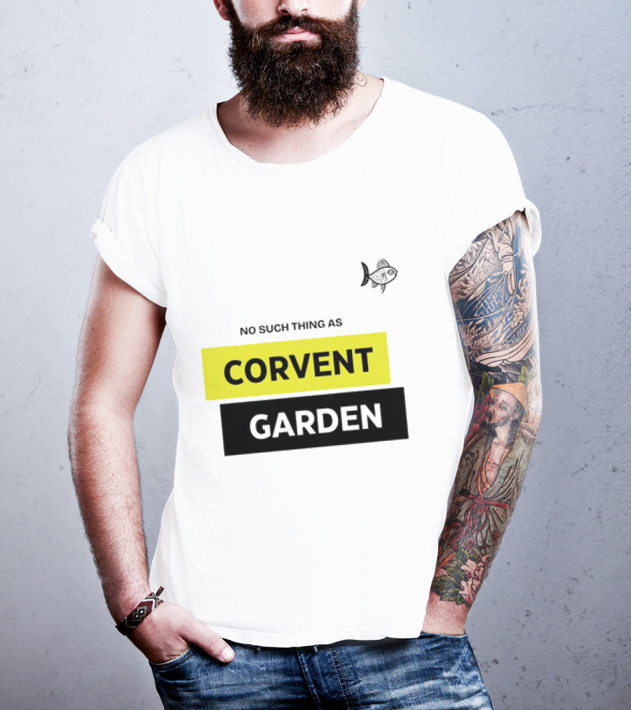 No Such Thing As Corvent Garden With Yellow And Black Text Blocks T-Shirt