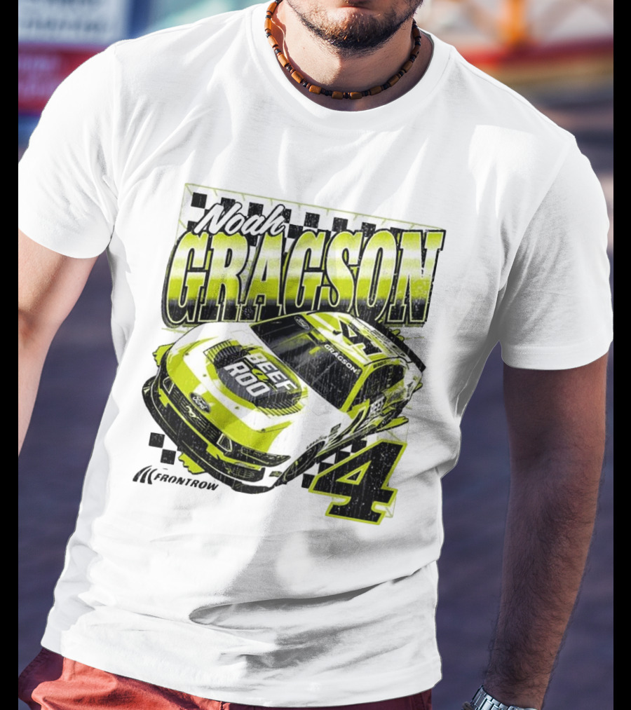 Noah Gragson Beef-A-Roo Car Racing Number 4 T-Shirt