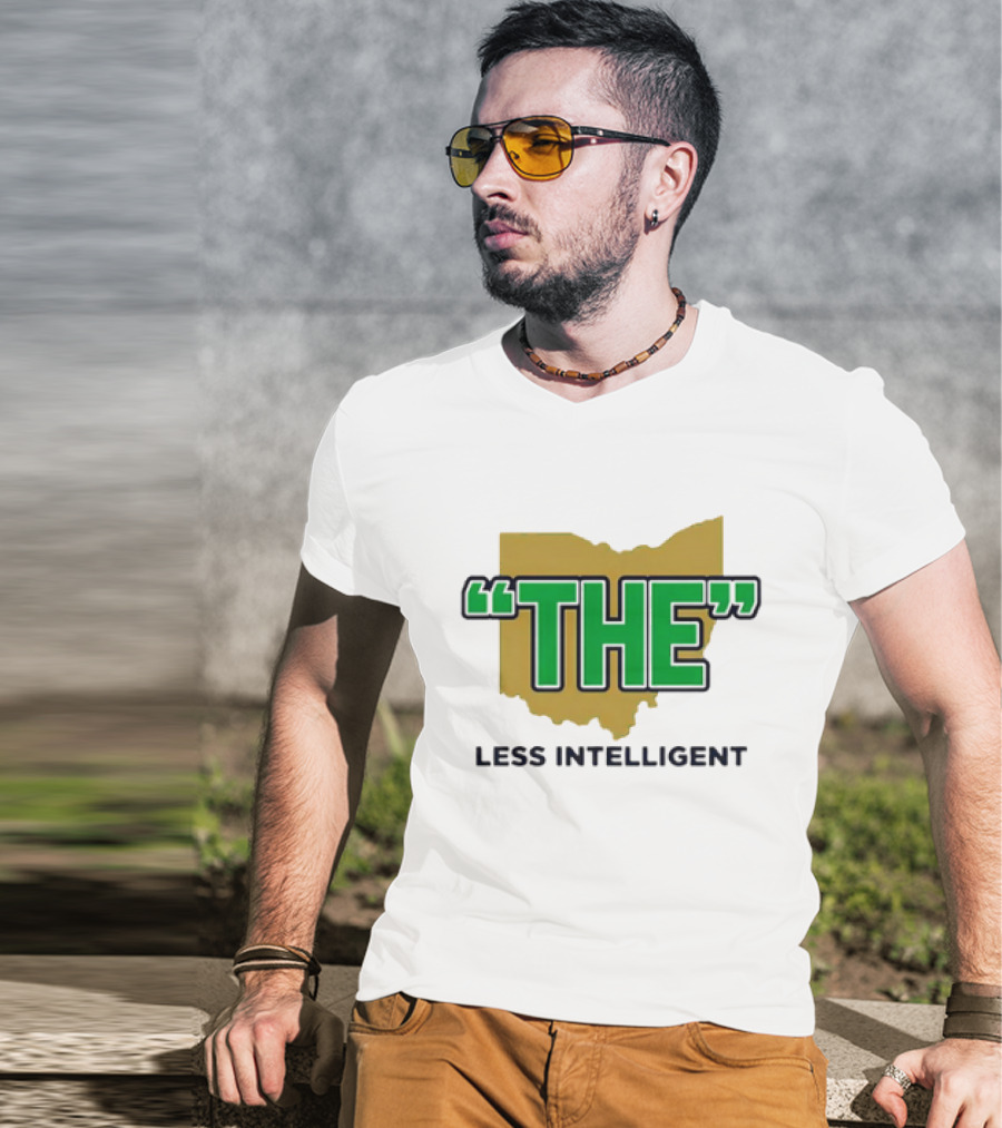 "Notre Dame Fighting Irish 'The' Less Intelligent Ohio Parody" T-Shirt