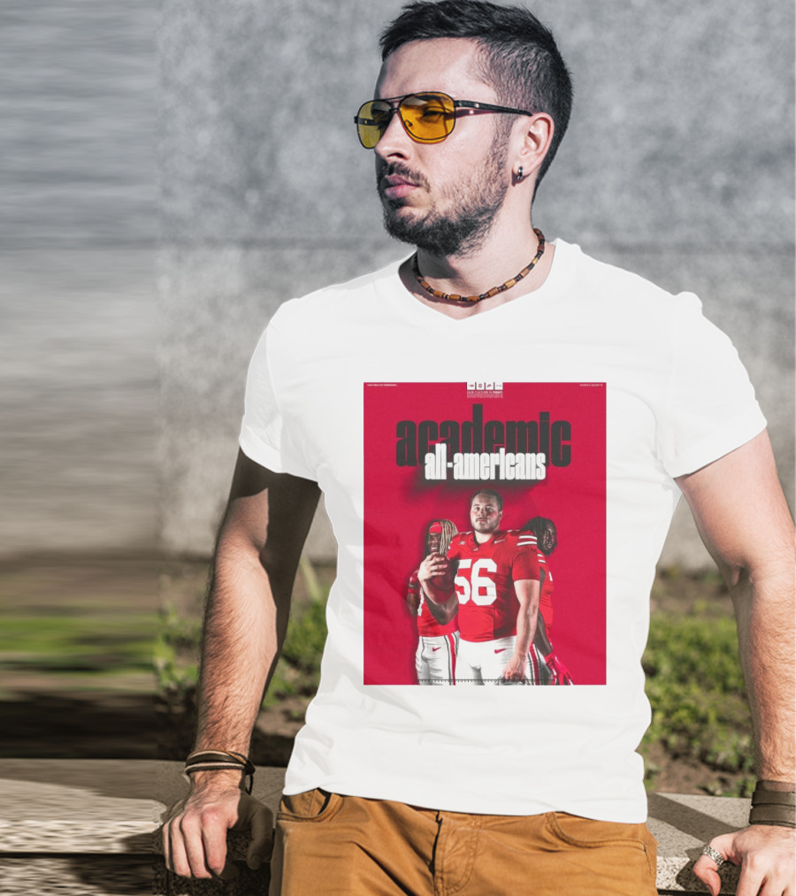 Ohio State Football Academic All-Americans Quinshon Judkins Seth McLaughlin Donovan Jackson T-Shirt