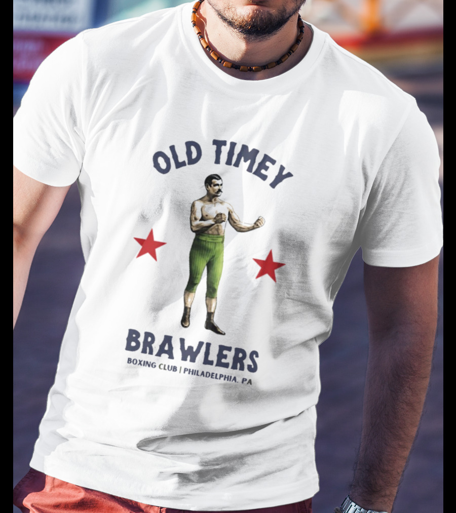 Old Timey Brawlers Boxing Club Philadelphia Vintage Style T-Shirt