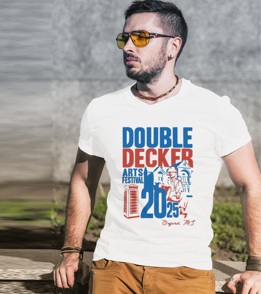 Ole Miss Rebels Double Decker Arts Festival 2025 Oxford MS T-Shirt
