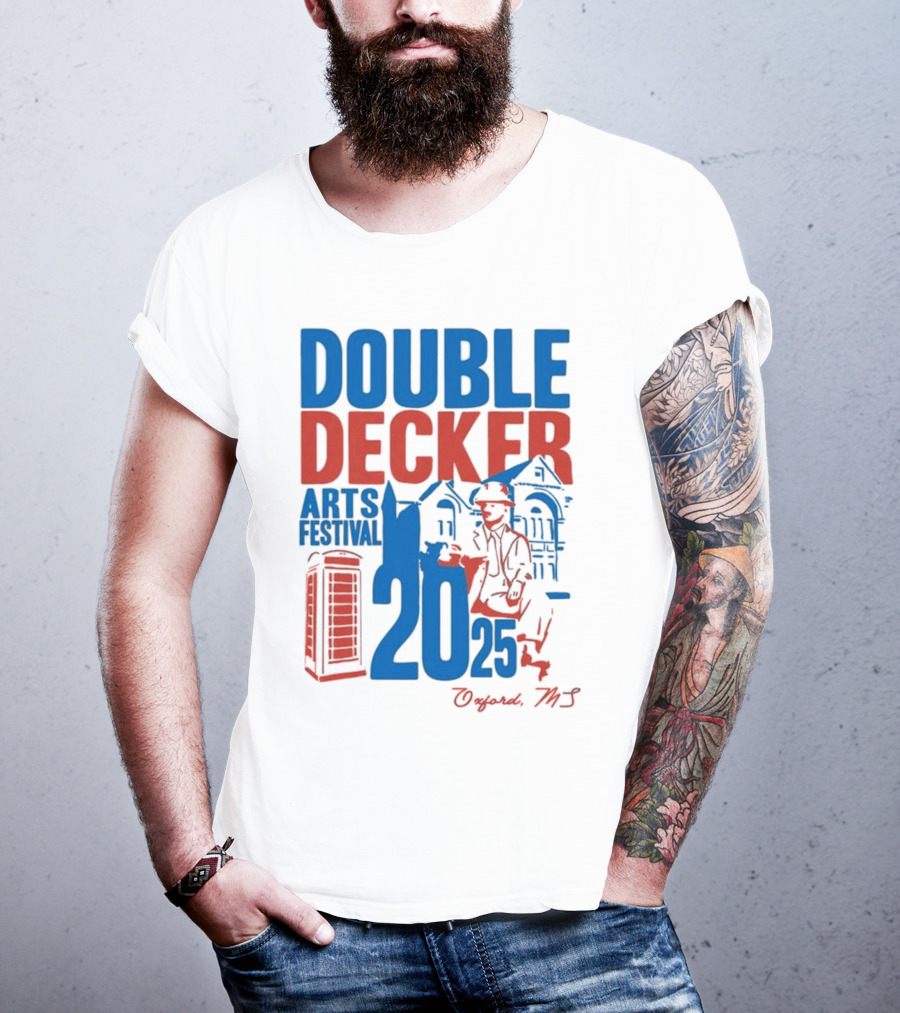 Ole Miss Rebels Double Decker Arts Festival 2025 Oxford MS T-Shirt