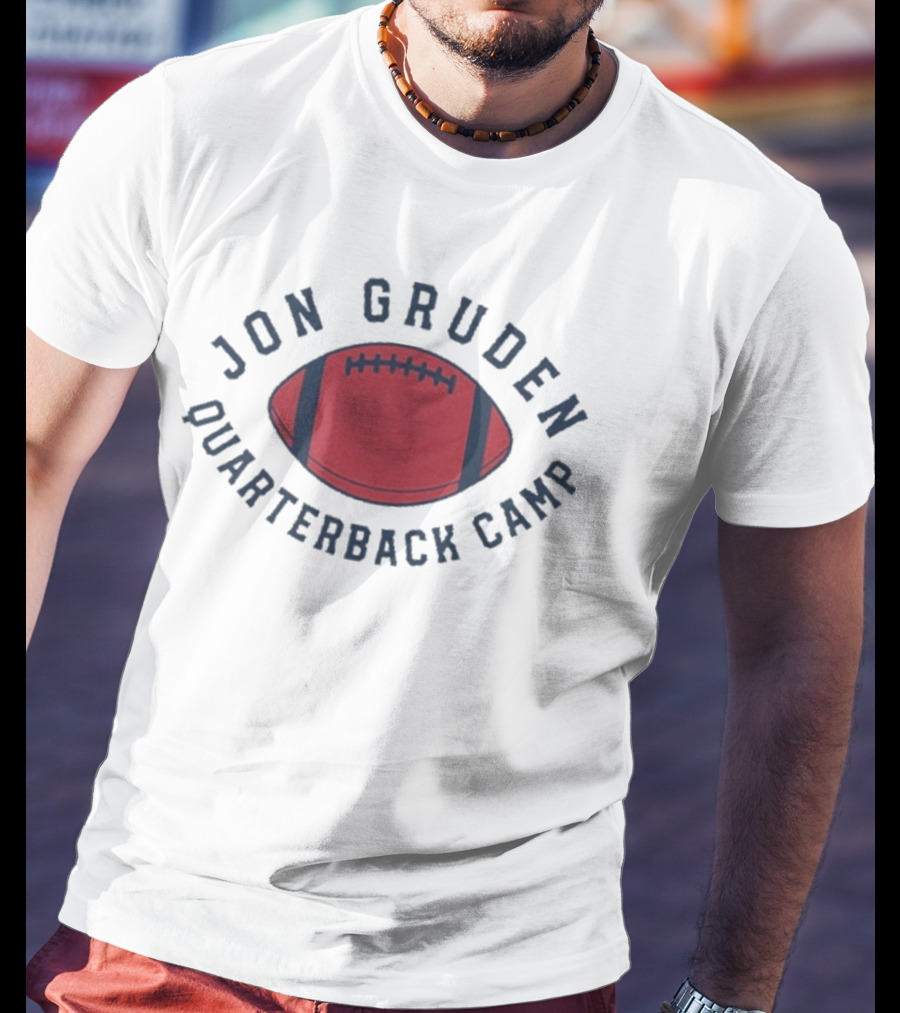 Jon Gruden Quarterback Camp Football T-Shirt