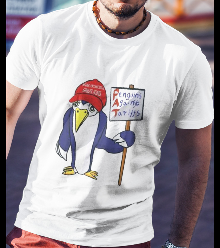 PAT Penguins Against Tariffs Make Antarctic Great Again T-Shirt