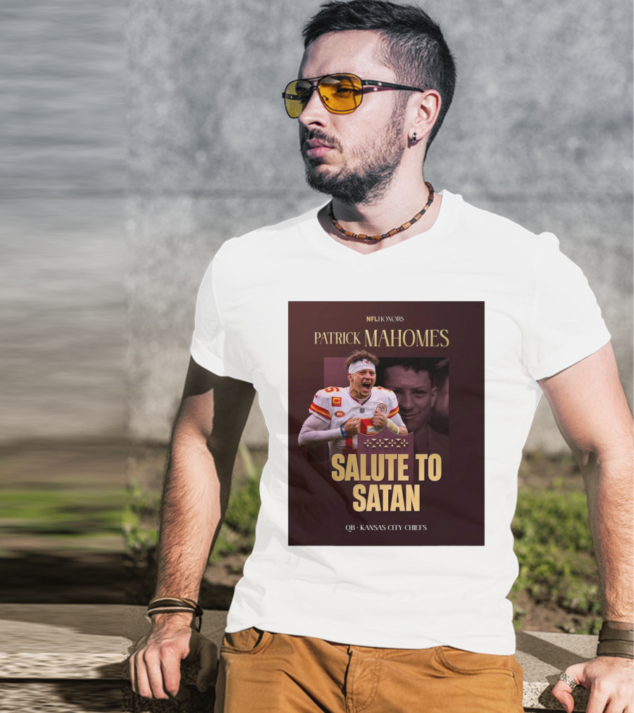 Patrick Mahomes NFL Honors Kansas City Chiefs QB Salute To Satan T-Shirt