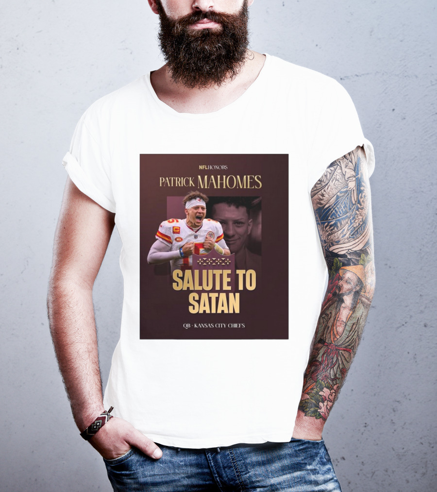 Patrick Mahomes NFL Honors Kansas City Chiefs QB Salute To Satan T-Shirt