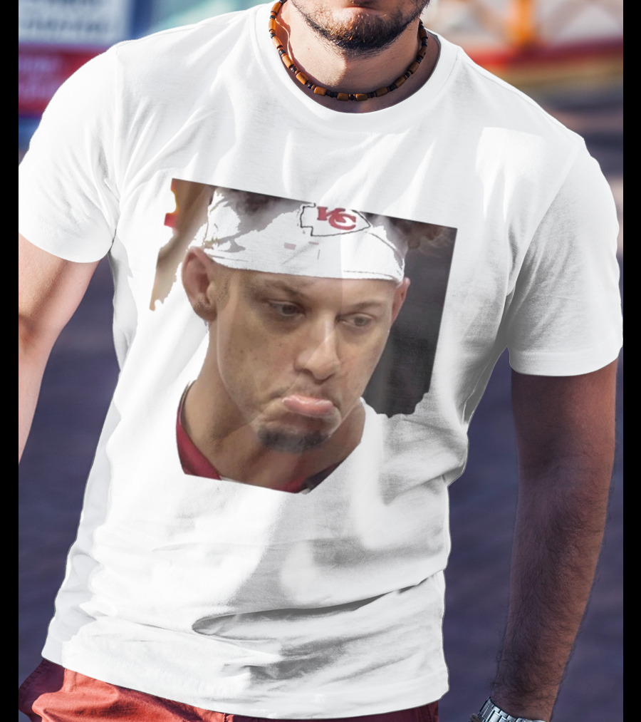 Super Sad Pat Mahomes Headband KC T-Shirt
