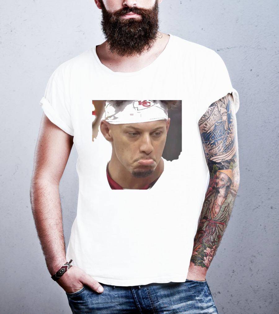 Super Sad Pat Mahomes Headband KC T-Shirt