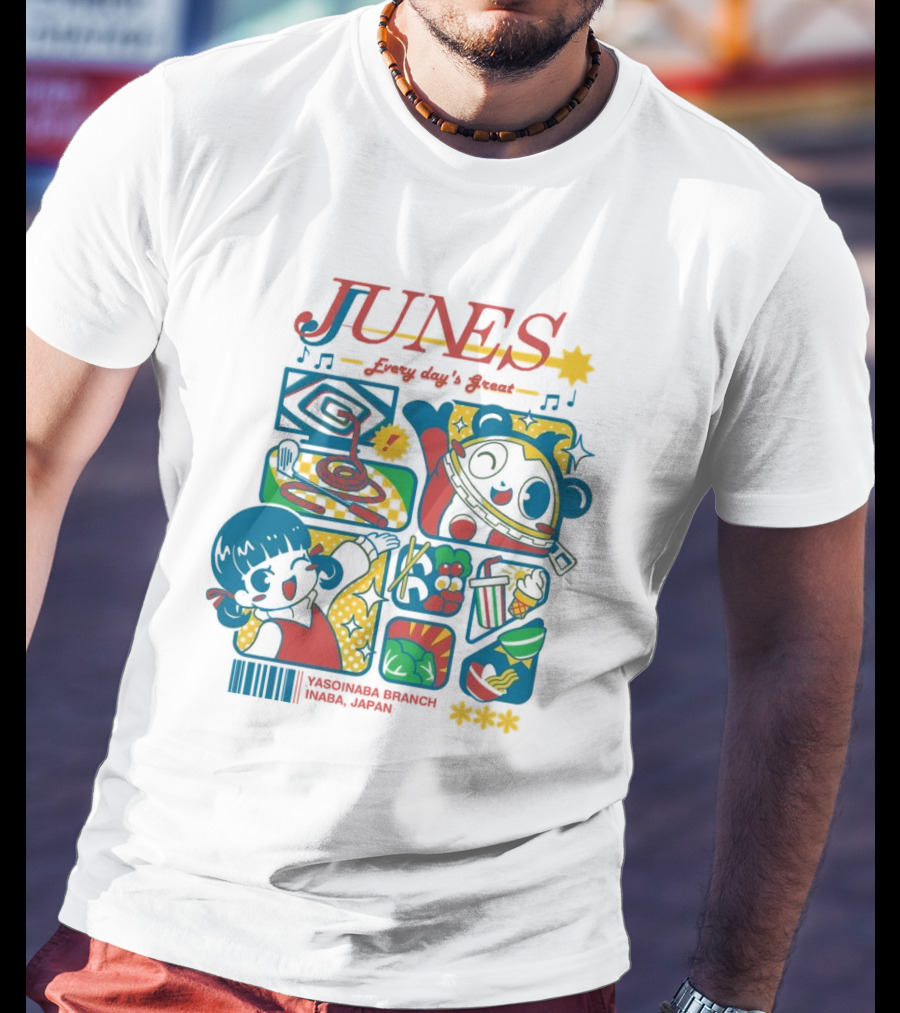 Junes Every Day's Great Persona 4 Characters And Scenes T-Shirt