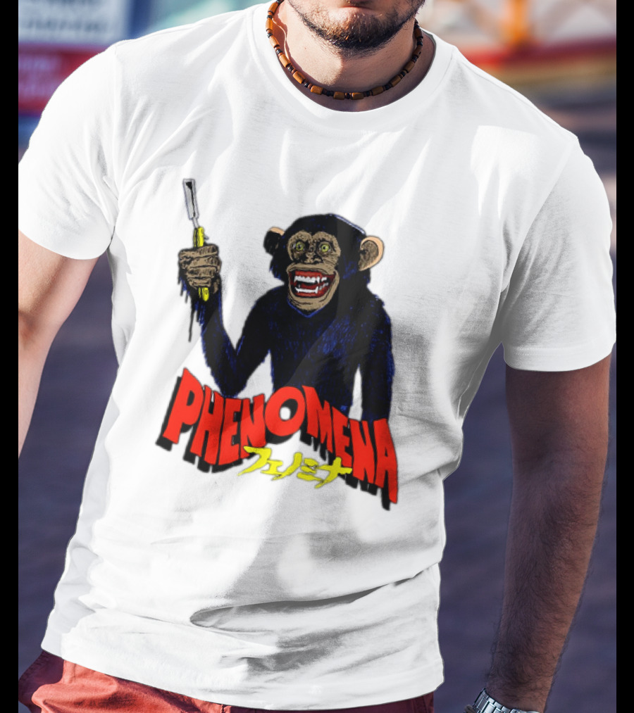 Phenomena フェノミナ Monkey Holding Razor T-Shirt
