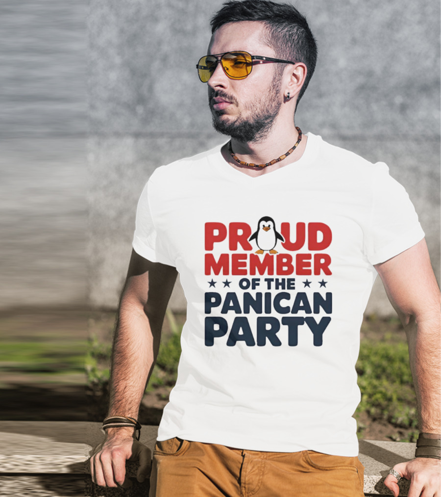 Proud Member Of The Panican Party Penguin T-Shirt