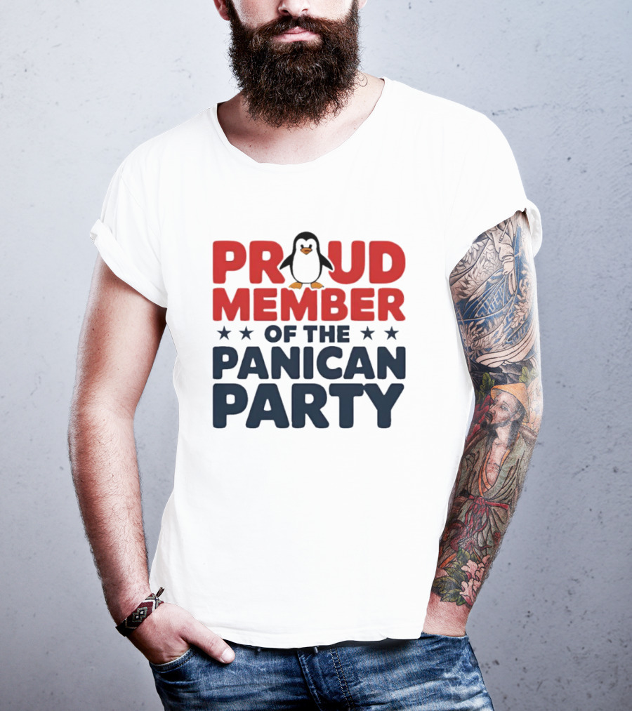 Proud Member Of The Panican Party Penguin T-Shirt