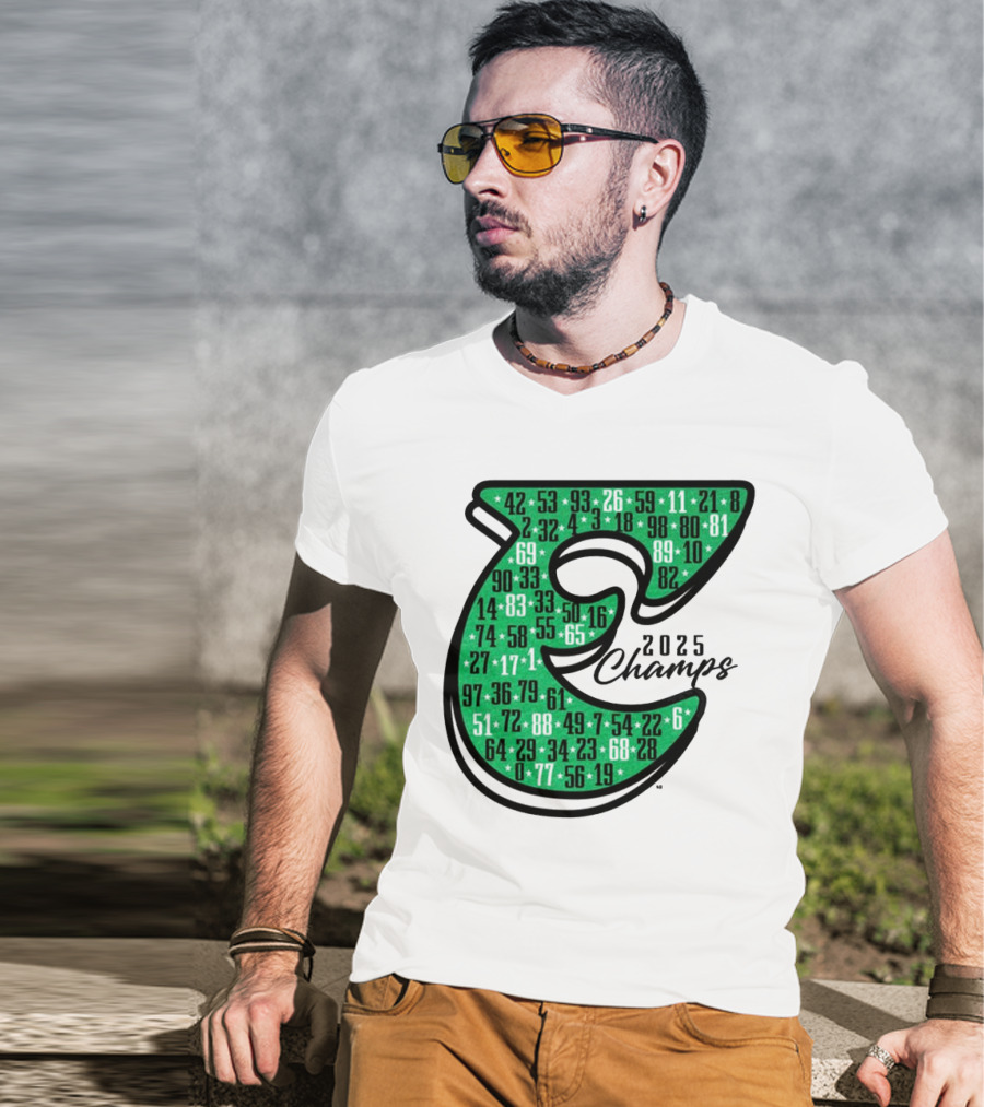 Philadelphia E 2025 Champs Numbers Design T-Shirt