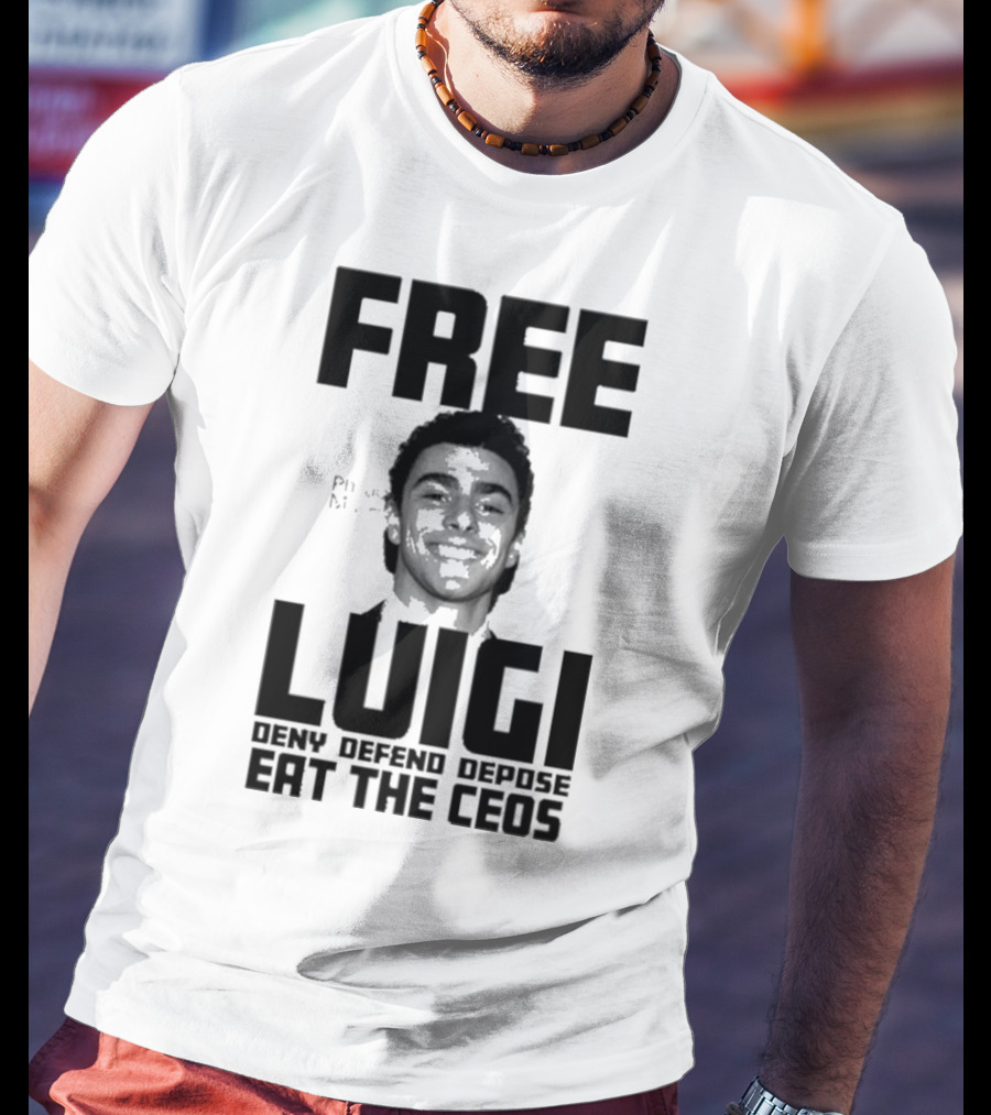 Portland USA Free Luigi Deny Defend Depose Eat The Ceos T-Shirt