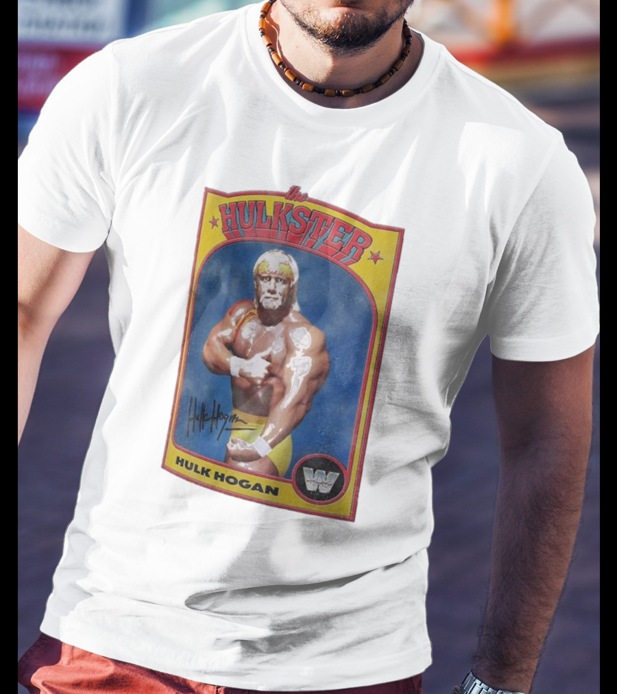 Hulk Hogan The Hulkster Vintage Sports Card Signature WWE 2025 Ripple Junction T-Shirt